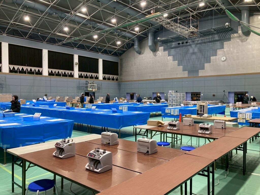 衆議院選挙 奈良市開票所